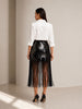Chloe Kristyn Chloe Kristyn Alexandra Sequin Skirt in Black - Bottom | Queen Anna House of Fashion Women's Luxury Fashion