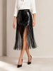 Chloe Kristyn Chloe Kristyn Alexandra Sequin Skirt in Black - Bottom | Queen Anna House of Fashion Women's Luxury Fashion