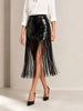 Chloe Kristyn Chloe Kristyn Alexandra Sequin Skirt in Black - Bottom | Queen Anna House of Fashion Women's Luxury Fashion