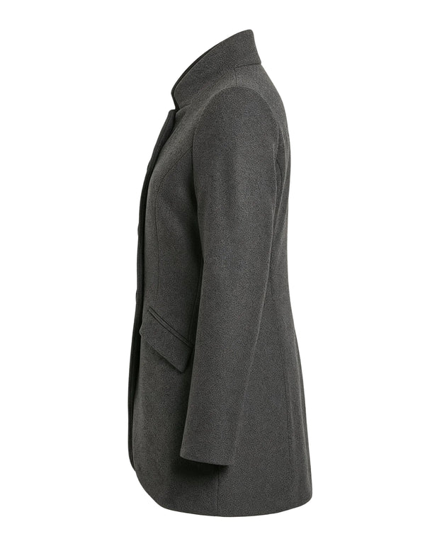 Gray coat on a light gray background