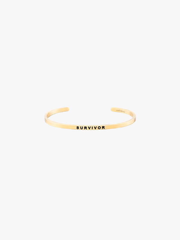SURVIVOR MantraBand Bracelet - Gold - Queen Anna House of Fashion