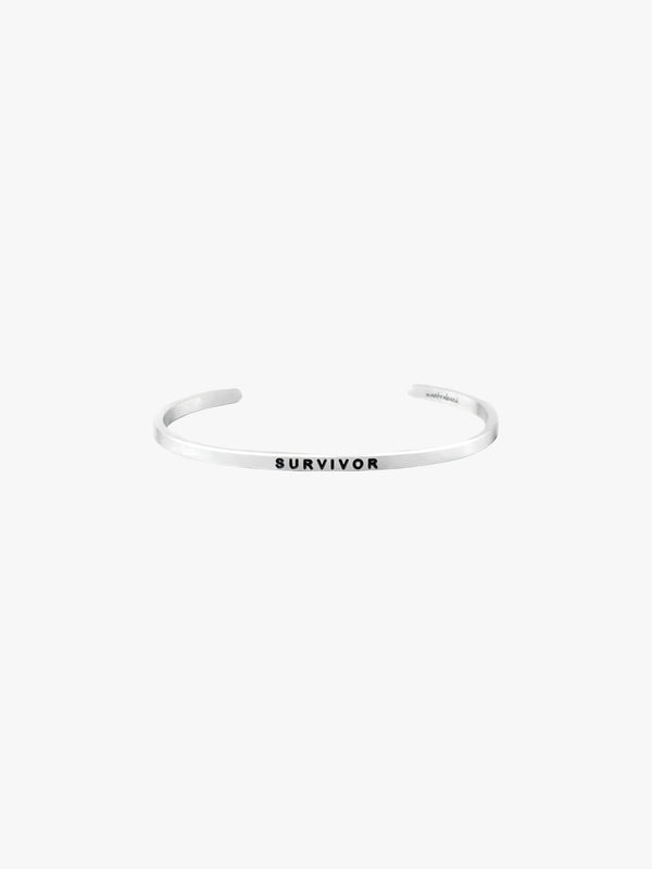 SURVIVOR MantraBand Bracelet - Silver - Queen Anna House of Fashion