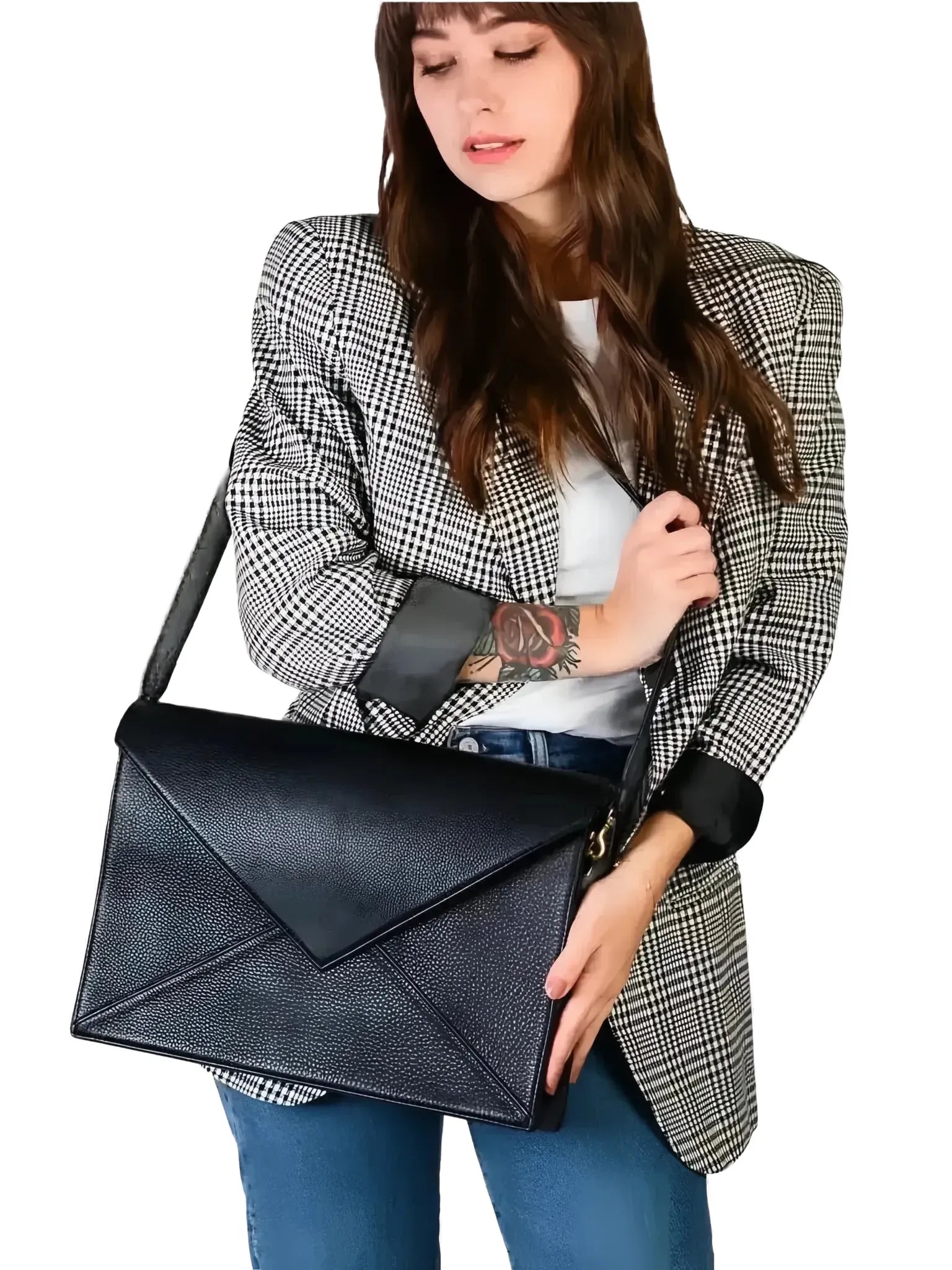 TAH Bags TAH Bags Envelope Oscar Bag in Black - Bags | Queen Anna House of Fashion Women's Luxury Fashion