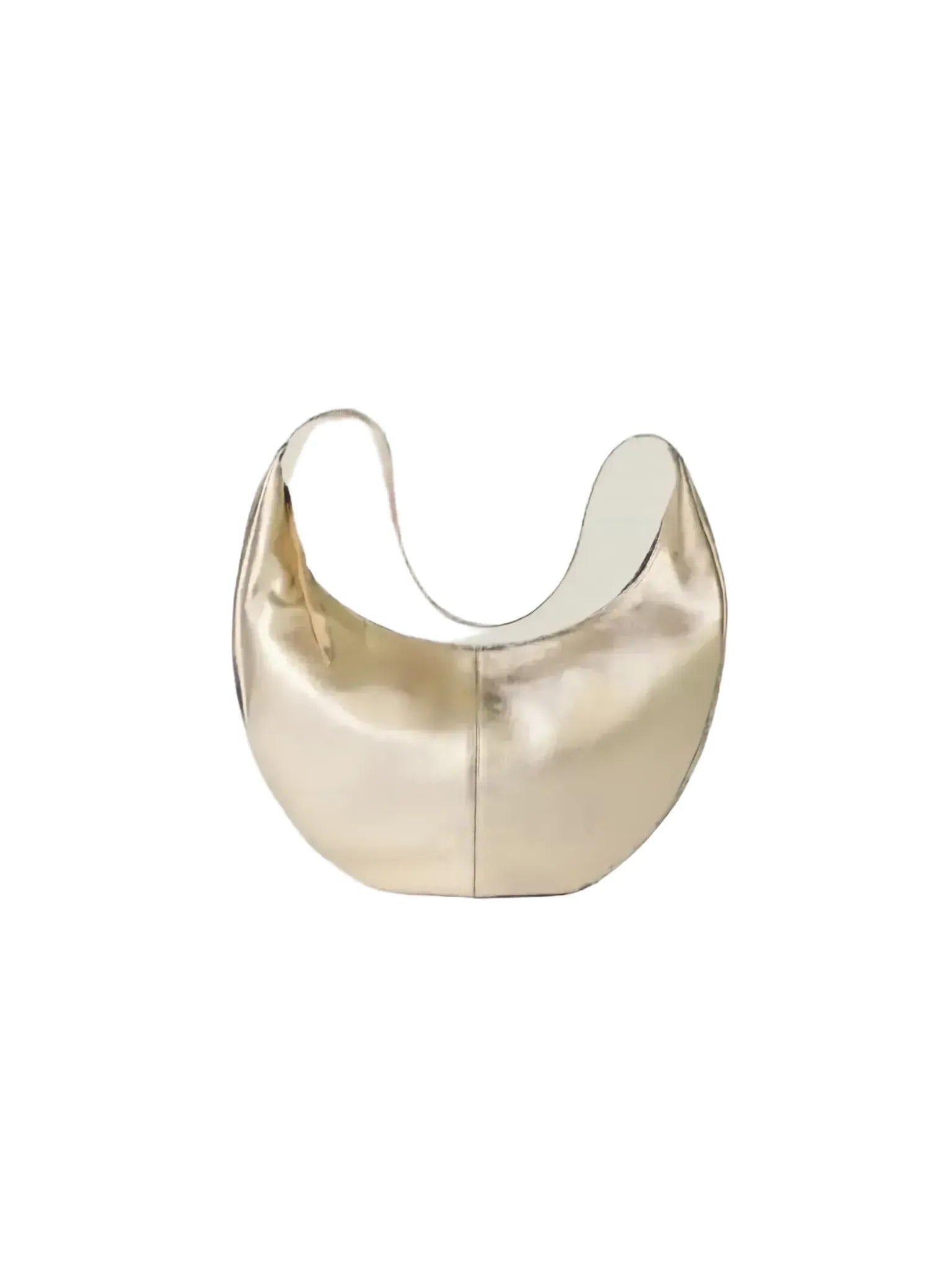 TAH Bags TAH Bags Half Moon Sling Bag in Metallic Gold - Bags | Queen Anna House of Fashion Women's Luxury Fashion