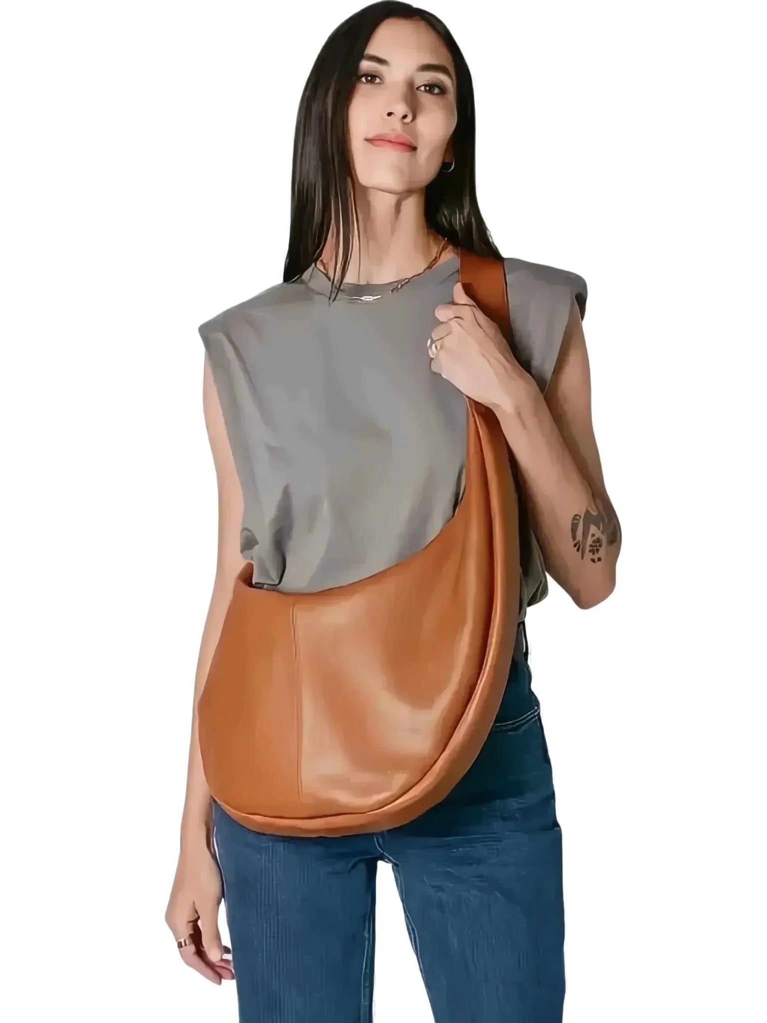 TAH Bags TAH Bags Half Moon Sling Bag in Navy - Bags | Queen Anna House of Fashion Women's Luxury Fashion