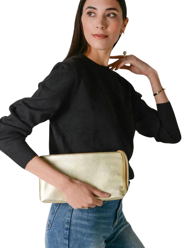 TAH Bags TAH Bags Minimalist Clutch Bag in Black - Bags | Queen Anna House of Fashion Women's Luxury Fashion