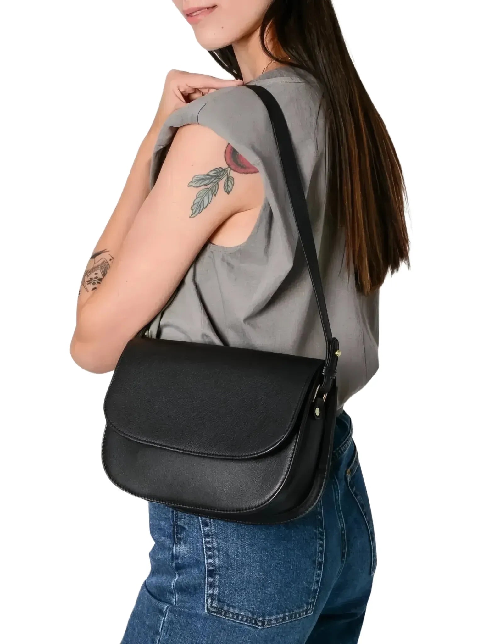 TAH Bags TAH Bags Saddle Bag in Whiskey - Accessories | Queen Anna House of Fashion Women's Luxury Fashion