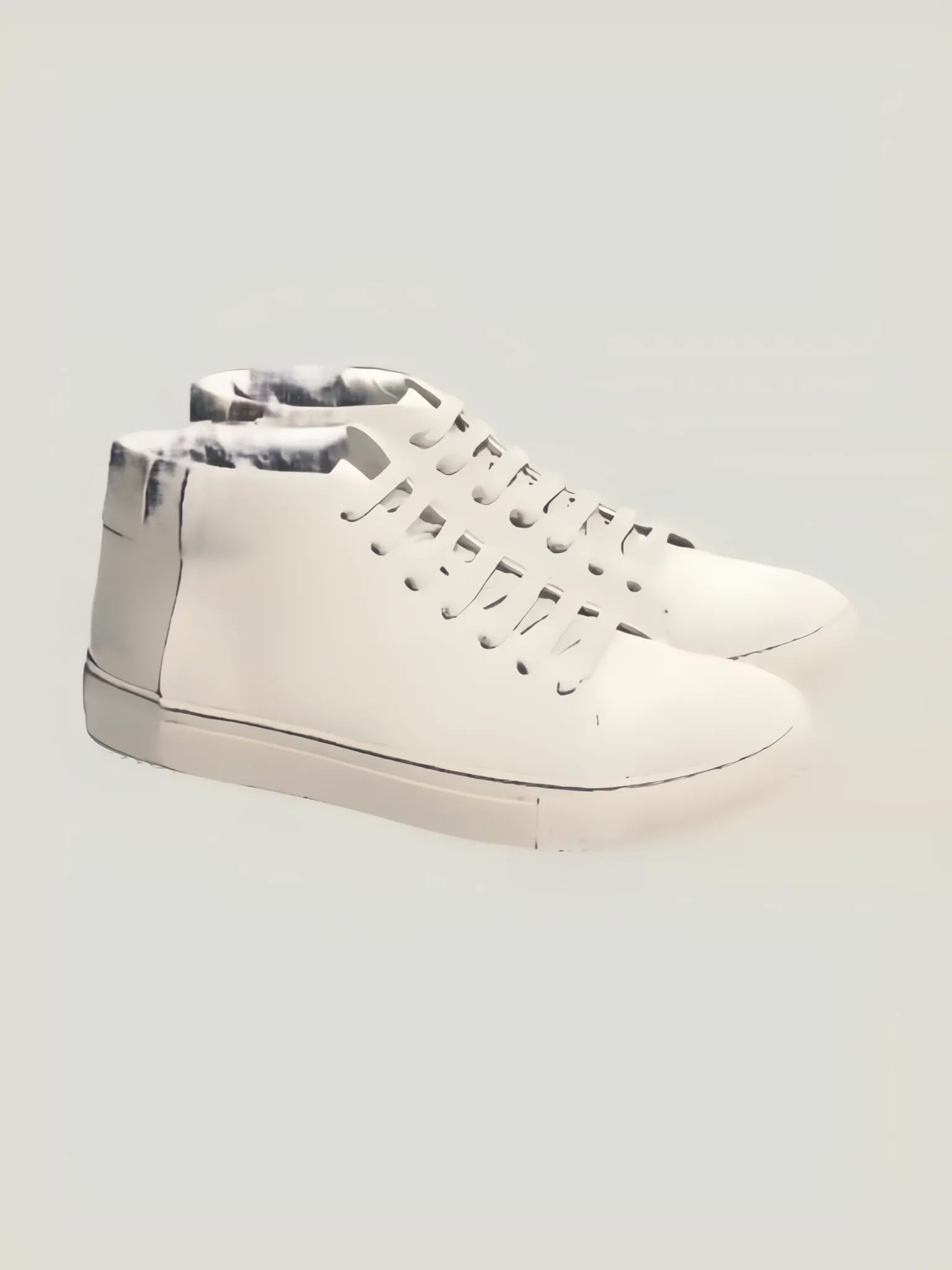 THEY THEY Two Tone Mid Top Sneakers in 41 - Shoes | Queen Anna House of Fashion Women's Luxury Fashion