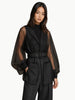 Touché Privé Touché Privé Sheer Organza Jacket in Black - Outerwear | Queen Anna House of Fashion Women's Luxury Fashion