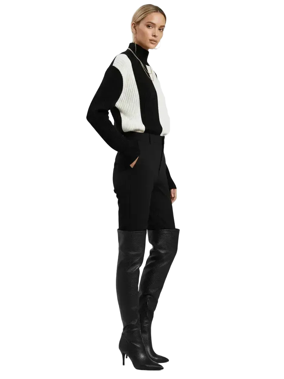 Touché Privé Touché Privé Asymmetric Colorblock Turtleneck Sweater in S - Top | Queen Anna House of Fashion Women's Luxury Fashion