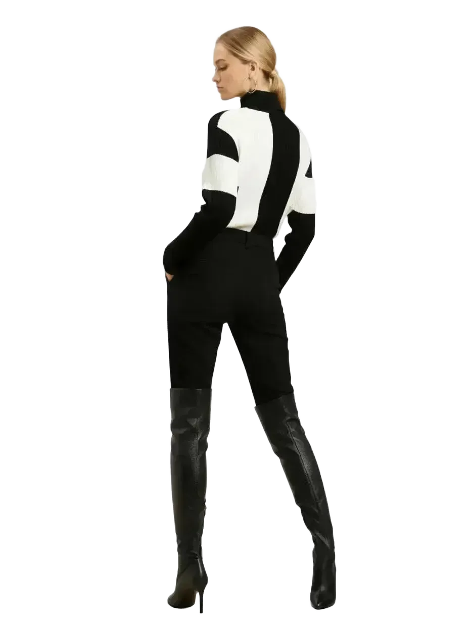 Touché Privé Touché Privé Asymmetric Colorblock Turtleneck Sweater in S - Top | Queen Anna House of Fashion Women's Luxury Fashion