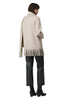 Touché Privé Touché Privé Fringed Fleece Shawl Collar Jacket in S/M - Outerwear | Queen Anna House of Fashion Women's Luxury Fashion