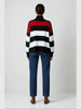 Touché Privé Touché Privé Oversized Striped Turtleneck Knit Sweater in S - Top | Queen Anna House of Fashion Women's Luxury Fashion