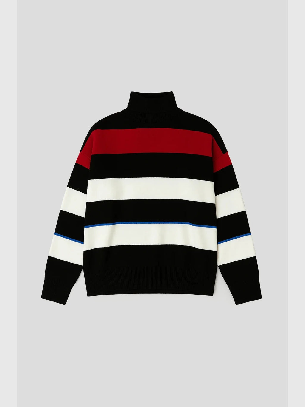 Touché Privé Touché Privé Oversized Striped Turtleneck Knit Sweater in S - Top | Queen Anna House of Fashion Women's Luxury Fashion