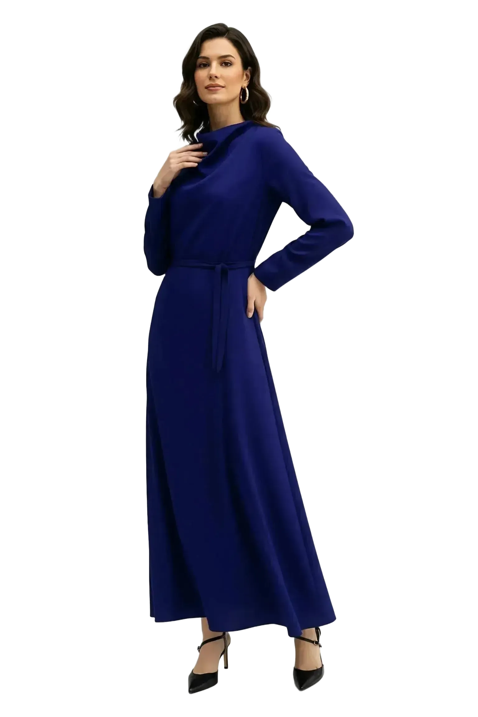 Touché Privé Touché Privé Satin Cowl Neck Dress in Fuchsia Pink - Dress | Queen Anna House of Fashion Women's Luxury Fashion