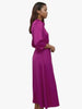 Touché Privé Touché Privé Satin Cowl Neck Dress in Fuchsia Pink - Dress | Queen Anna House of Fashion Women's Luxury Fashion
