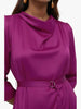 Touché Privé Touché Privé Satin Cowl Neck Dress in Fuchsia Pink - Dress | Queen Anna House of Fashion Women's Luxury Fashion