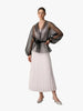 Touché Privé Touché Privé Sheer Organza Jacket in Black - Outerwear | Queen Anna House of Fashion Women's Luxury Fashion