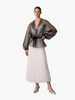 Touché Privé Touché Privé Sheer Organza Jacket in Black - Outerwear | Queen Anna House of Fashion Women's Luxury Fashion