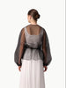 Touché Privé Touché Privé Sheer Organza Jacket in Black - Outerwear | Queen Anna House of Fashion Women's Luxury Fashion