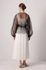 Touché Privé Touché Privé Sheer Organza Jacket in Black - Outerwear | Queen Anna House of Fashion Women's Luxury Fashion
