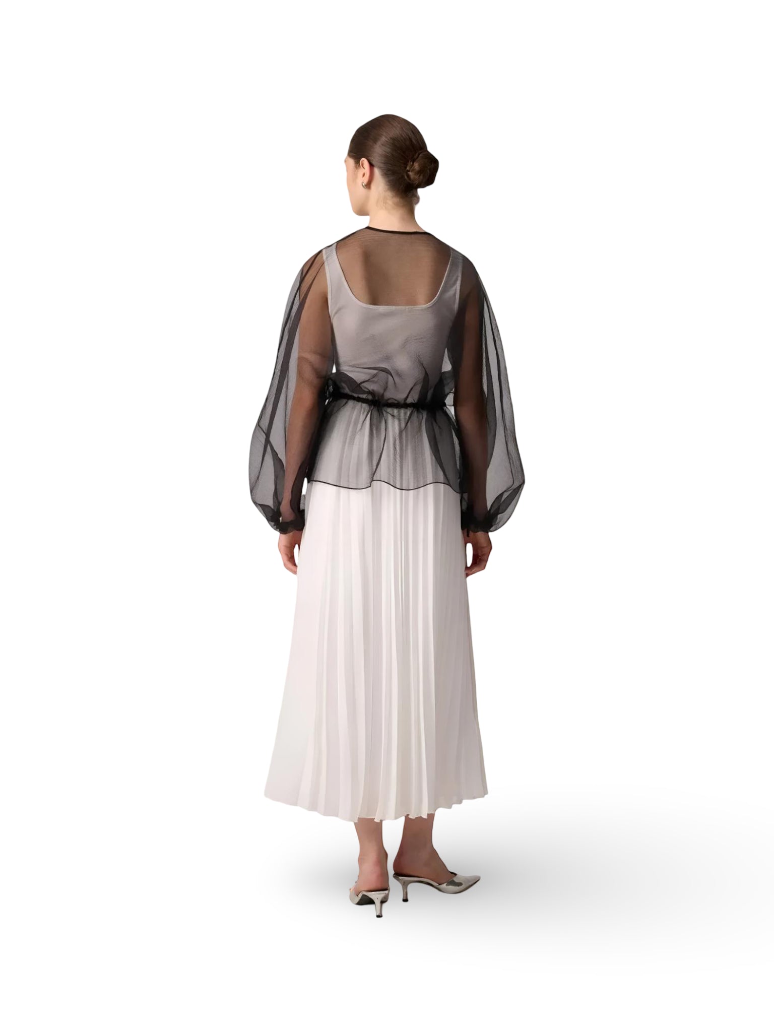 Touché Privé Touché Privé Sheer Organza Jacket in Black - Outerwear | Queen Anna House of Fashion Women's Luxury Fashion