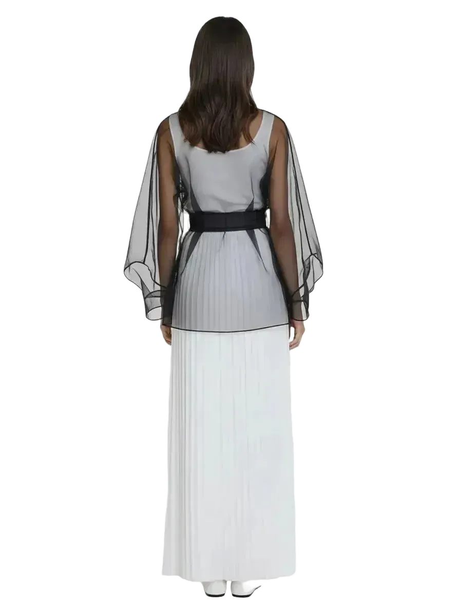 Touché Privé Touché Privé Sheer Organza Jacket in S - Outerwear | Queen Anna House of Fashion Women's Luxury Fashion