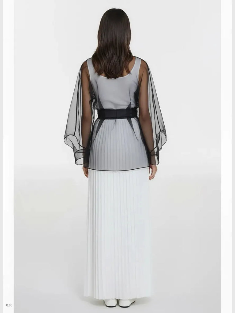 Touché Privé Touché Privé Sheer Organza Jacket in S - Outerwear | Queen Anna House of Fashion Women's Luxury Fashion