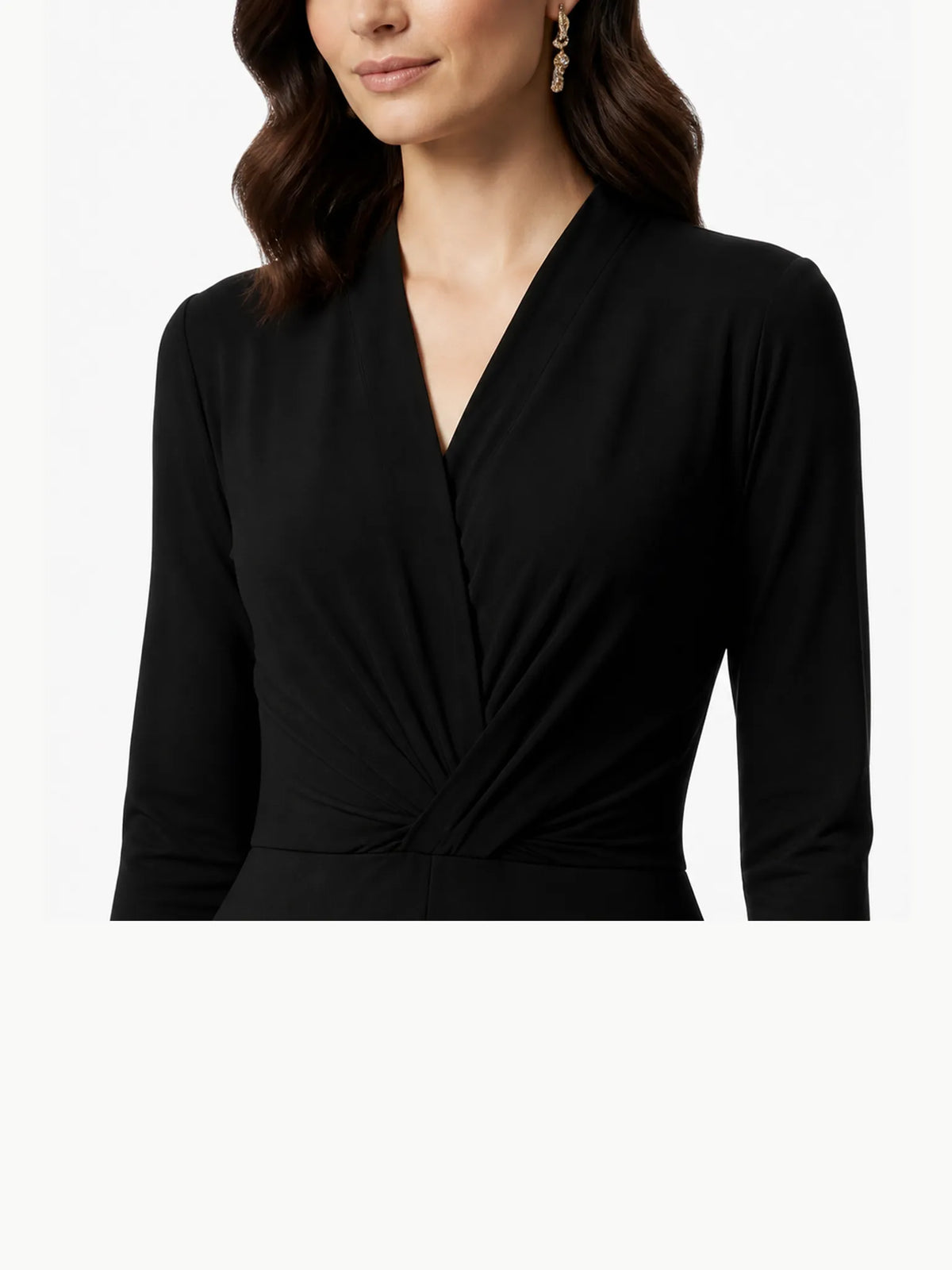 Touché Privé Touché Privé Wrap Front Black Jumpsuit in Black - Bottom | Queen Anna House of Fashion Women's Luxury Fashion