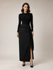 Touché Privé Touché Privé Gold Studded Maxi Skirt in Black - Bottom | Queen Anna House of Fashion Women's Luxury Fashion