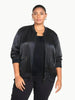 Universal Standard Universal Standard Satin Bomber Jacket in 10-12 (XS) - Outerwear | Queen Anna House of Fashion Women's Luxury Fashion