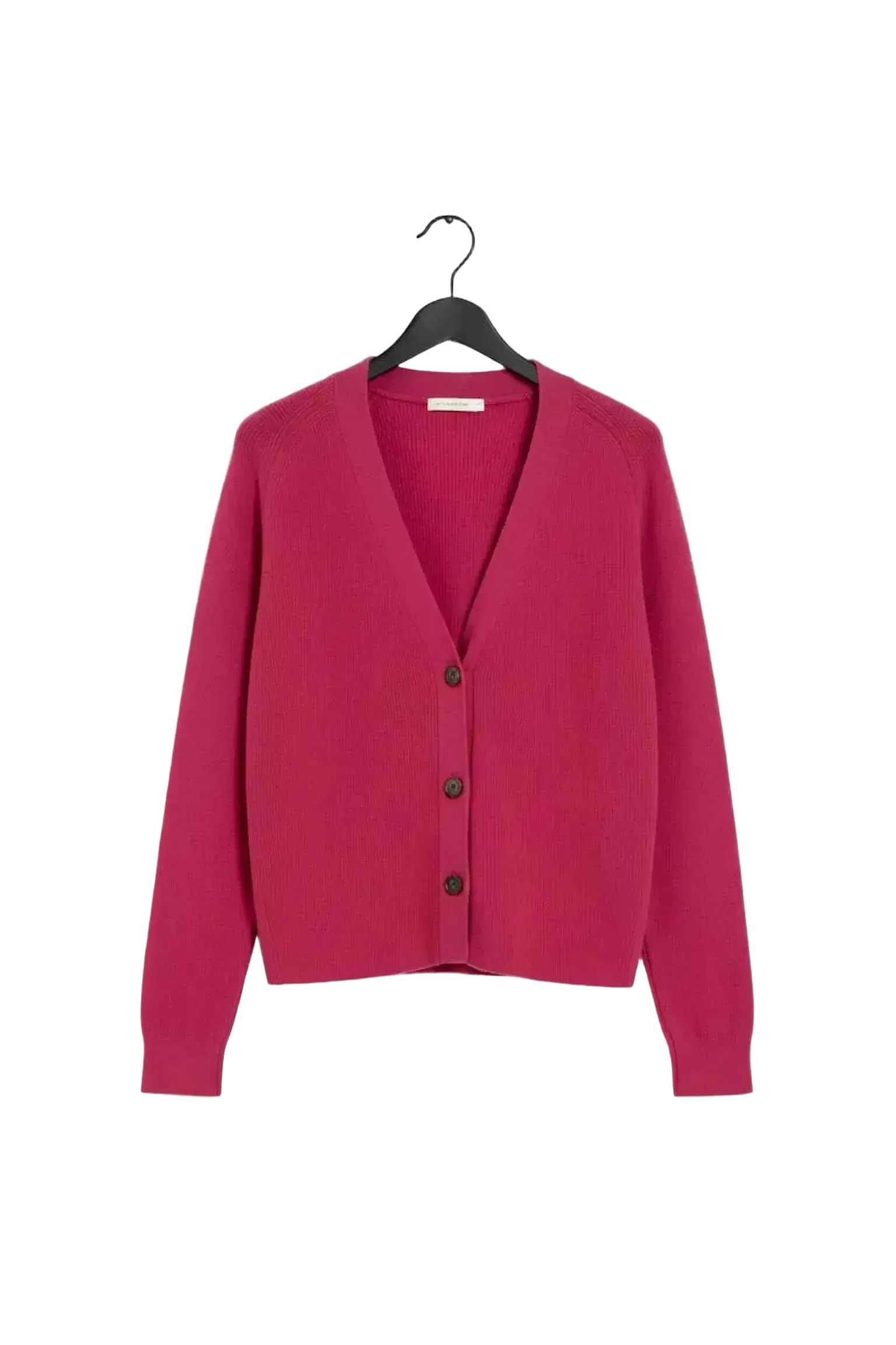 Universal Standard Universal Standard Better Than Wool Cardigan in Fuchsia Pink - Top | Queen Anna House of Fashion Women's Luxury Fashion
