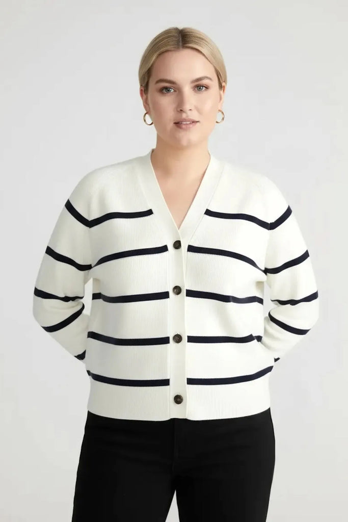 Universal Standard Universal Standard Better Than Wool Cardigan in Fuchsia Pink - Top | Queen Anna House of Fashion Women's Luxury Fashion