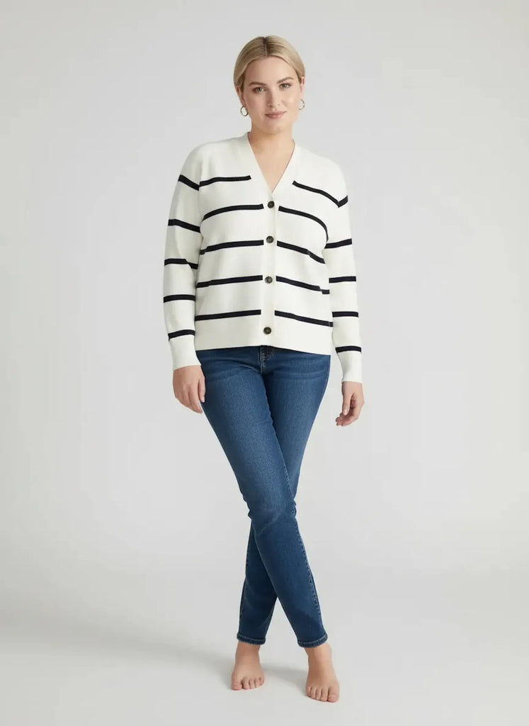 Universal Standard Universal Standard Better Than Wool Cardigan in Fuchsia Pink - Top | Queen Anna House of Fashion Women's Luxury Fashion