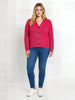Universal Standard Universal Standard Better Than Wool Cardigan in Fuchsia Pink - Top | Queen Anna House of Fashion Women's Luxury Fashion