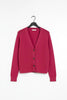 Universal Standard Universal Standard Better Than Wool Cardigan in Fuchsia Pink - Top | Queen Anna House of Fashion Women's Luxury Fashion