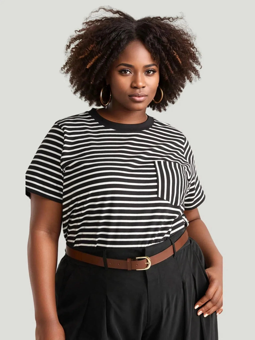 Universal Standard Universal Standard Breton Stripe Garcon Tee in 0-2 (4XS) - Top | Queen Anna House of Fashion Women's Luxury Fashion