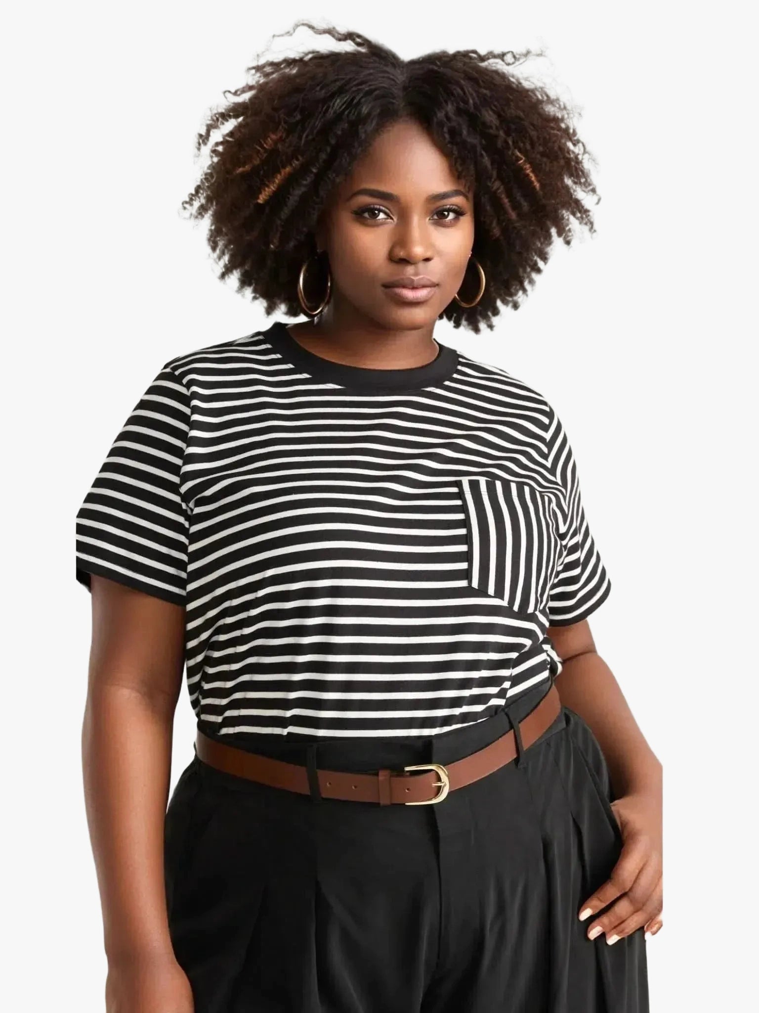 Universal Standard Universal Standard Breton Stripe Garcon Tee in 0-2 (4XS) - Top | Queen Anna House of Fashion Women's Luxury Fashion