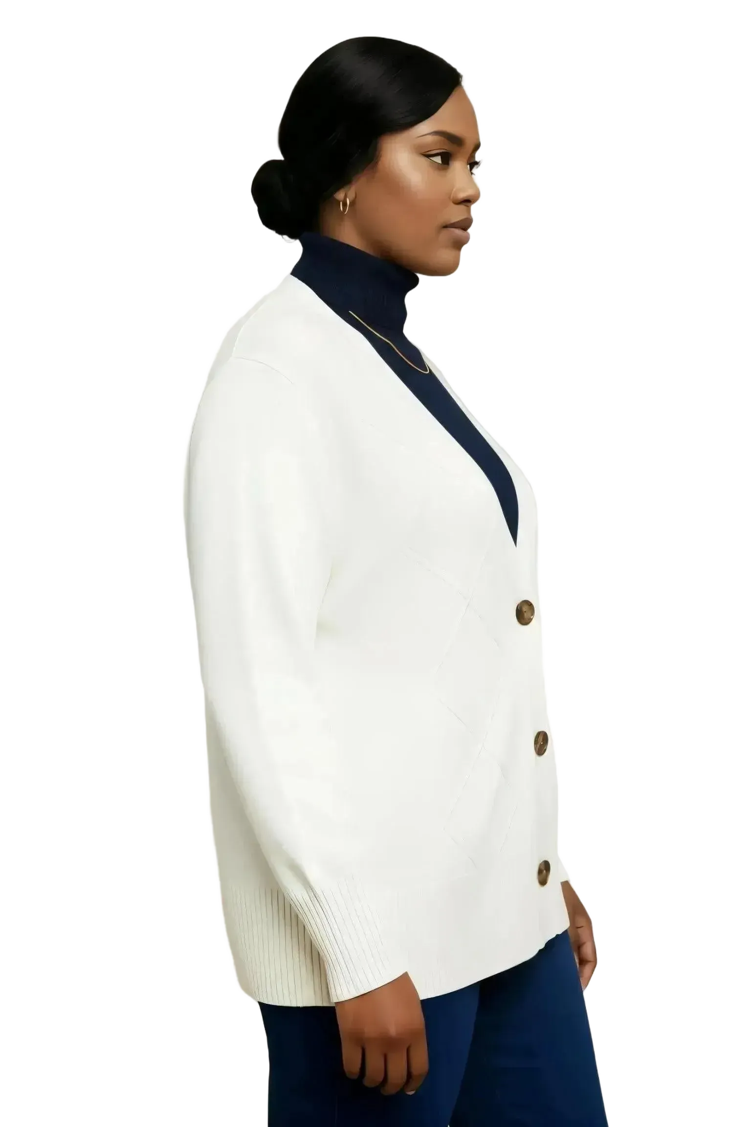 Universal Standard Universal Standard Cable Knit Cardigan in 10-12 (XS) - Top | Queen Anna House of Fashion Women's Luxury Fashion