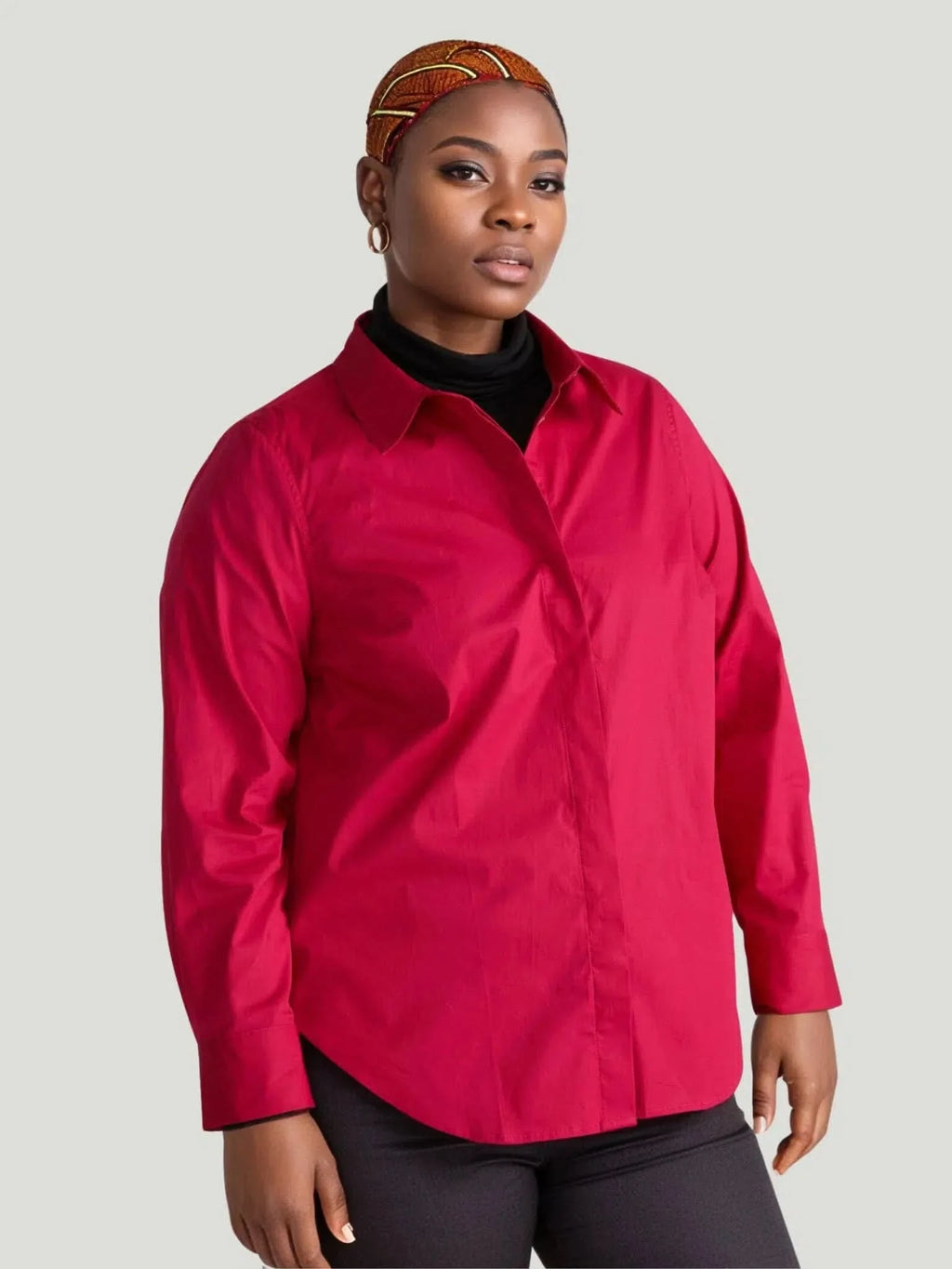 Universal Standard Universal Standard Elbe Stretch Poplin Shirt in 2-4 (3XS) - Top | Queen Anna House of Fashion Women's Luxury Fashion