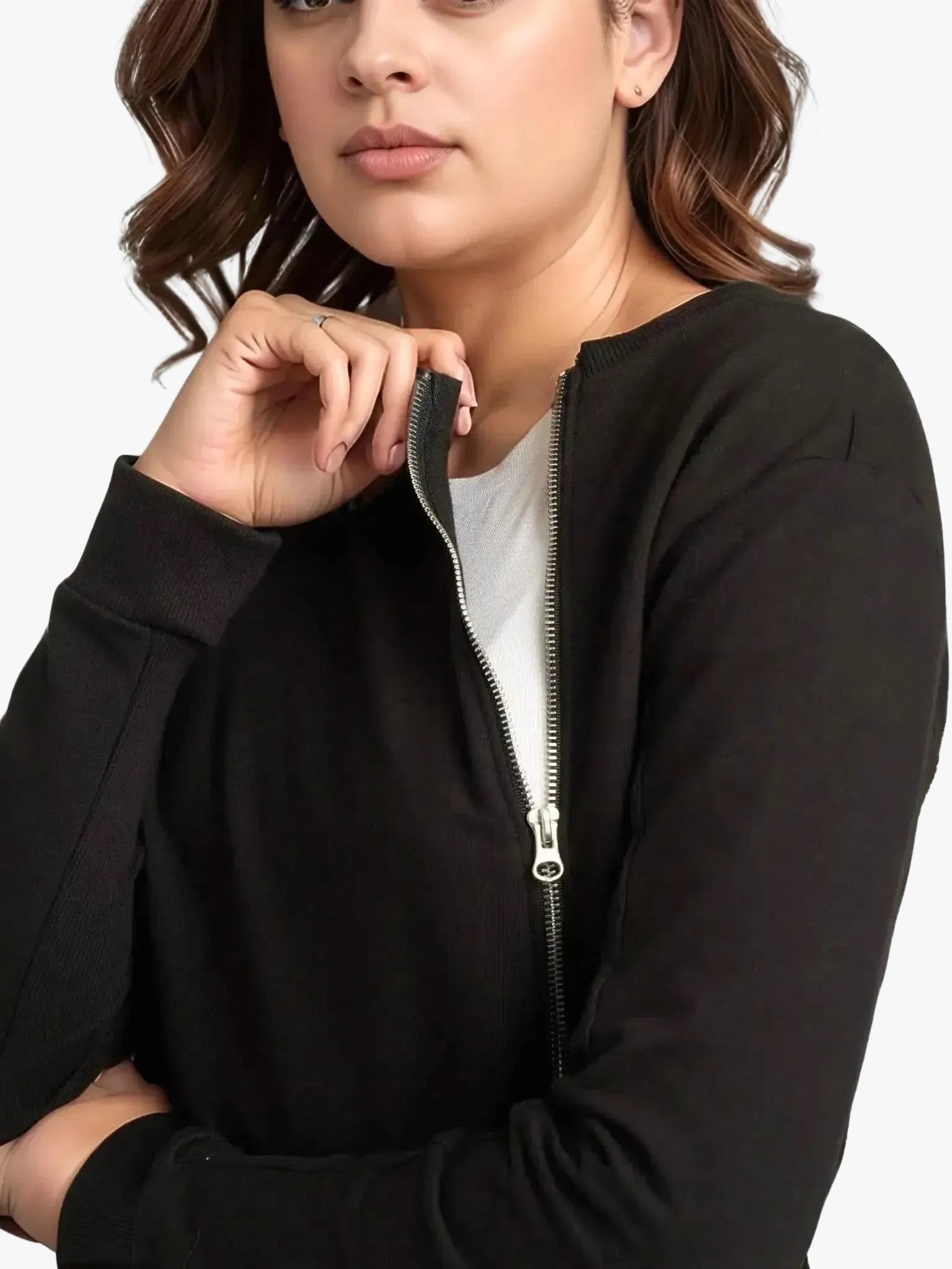 Universal Standard Universal Standard Meridian Zip Pullover in 6-8 (2XS) - Top | Queen Anna House of Fashion Women's Luxury Fashion