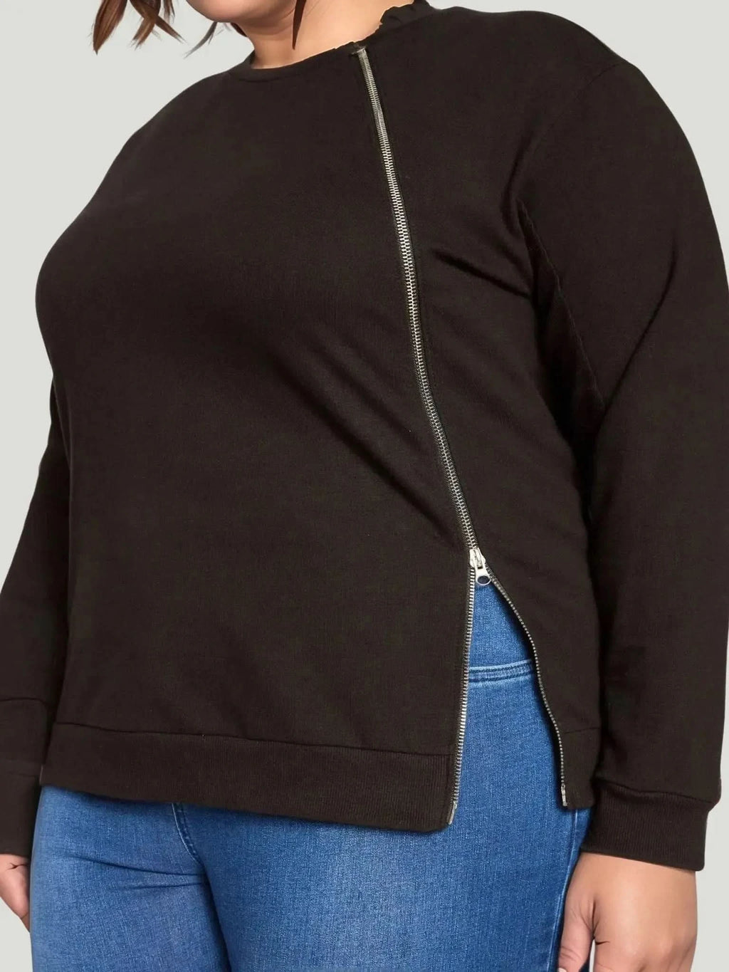 Universal Standard Universal Standard Meridian Zip Pullover in 6-8 (2XS) - Top | Queen Anna House of Fashion Women's Luxury Fashion