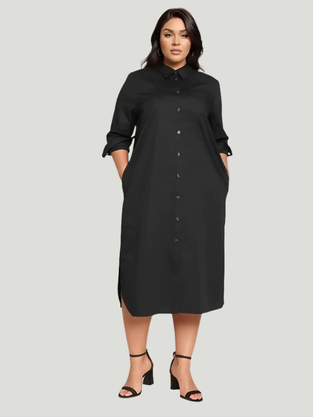 Universal Standard Universal Standard Odeon Stretch Poplin Shirtdress in 2-4 (3XS) - Dress | Queen Anna House of Fashion Women's Luxury Fashion
