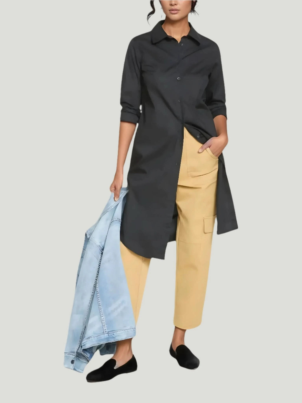 Universal Standard Universal Standard Odeon Stretch Poplin Shirtdress in 2-4 (3XS) - Dress | Queen Anna House of Fashion Women's Luxury Fashion