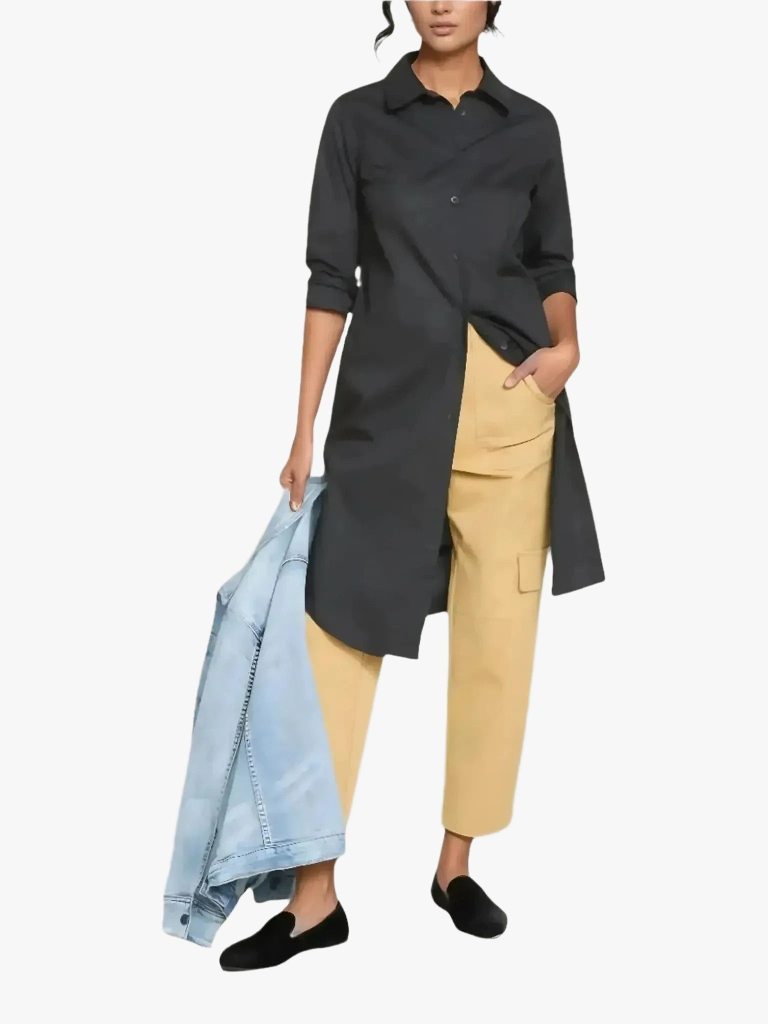 Universal Standard Universal Standard Odeon Stretch Poplin Shirtdress in 2-4 (3XS) - Dress | Queen Anna House of Fashion Women's Luxury Fashion