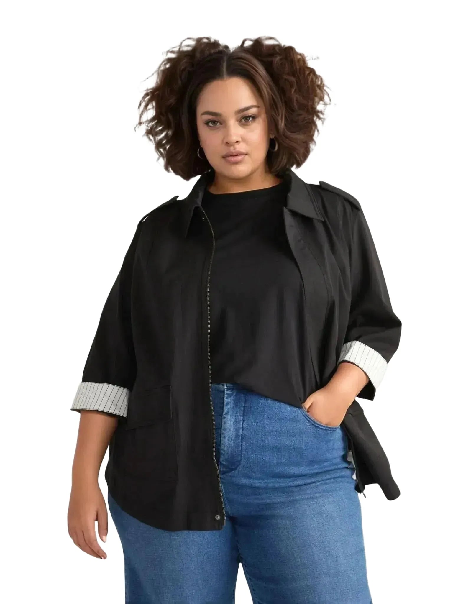Universal Standard Universal Standard Stretch Twill Manor Jacket in 6-8 (2XS) - Outerwear | Queen Anna House of Fashion Women's Luxury Fashion