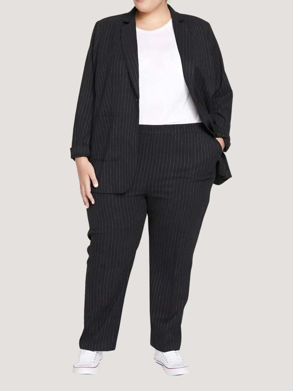 Universal Standard Universal Standard The Pinstripe Pant in 6-8 (2XS) - Bottom | Queen Anna House of Fashion Women's Luxury Fashion