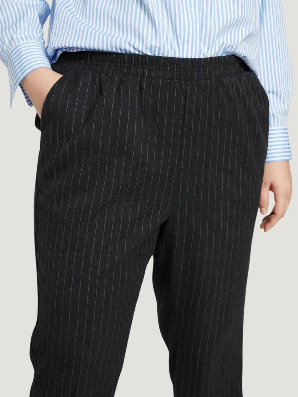 Universal Standard Universal Standard The Pinstripe Pant in 6-8 (2XS) - Bottom | Queen Anna House of Fashion Women's Luxury Fashion