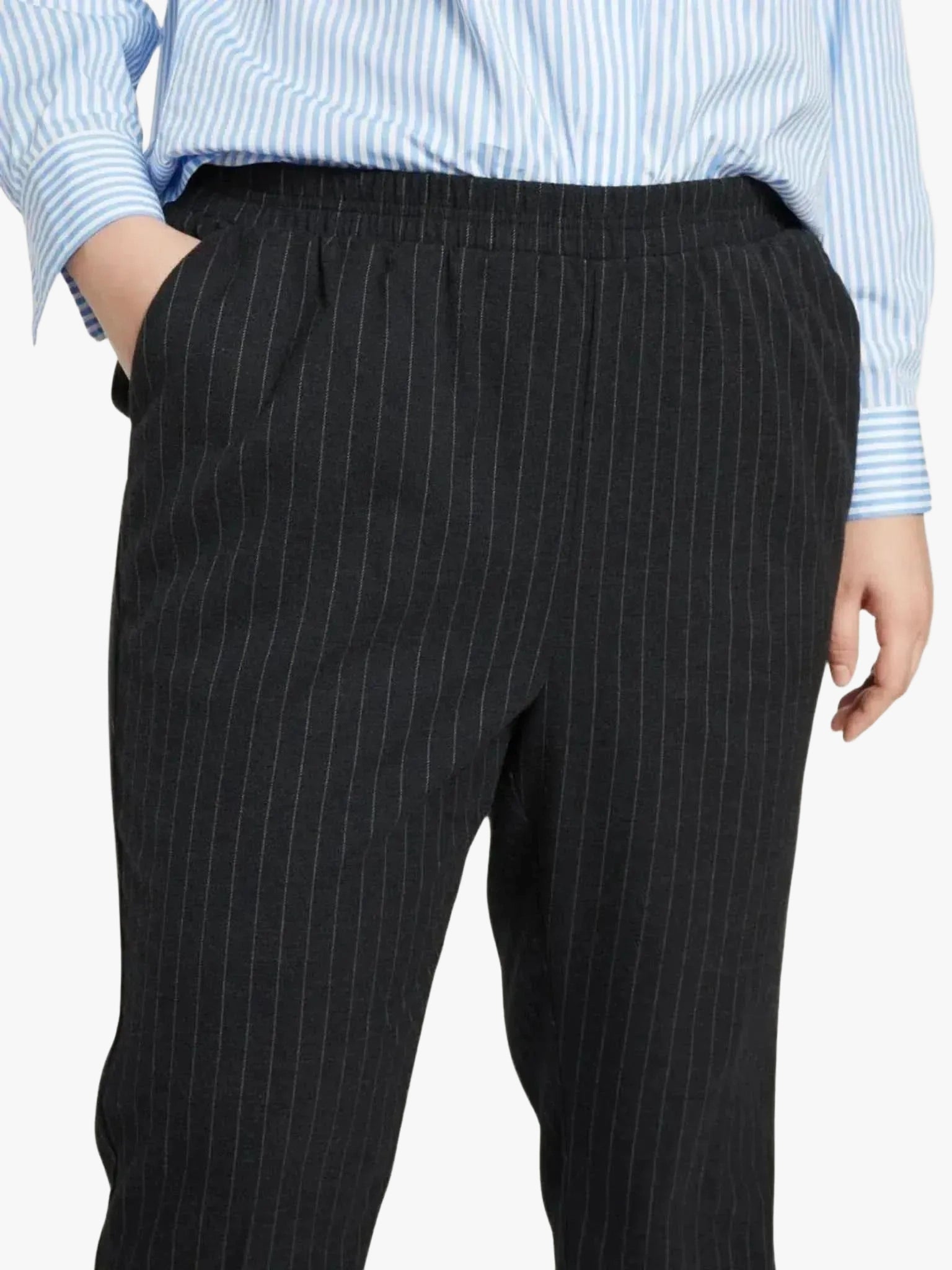 Universal Standard Universal Standard The Pinstripe Pant in 6-8 (2XS) - Bottom | Queen Anna House of Fashion Women's Luxury Fashion