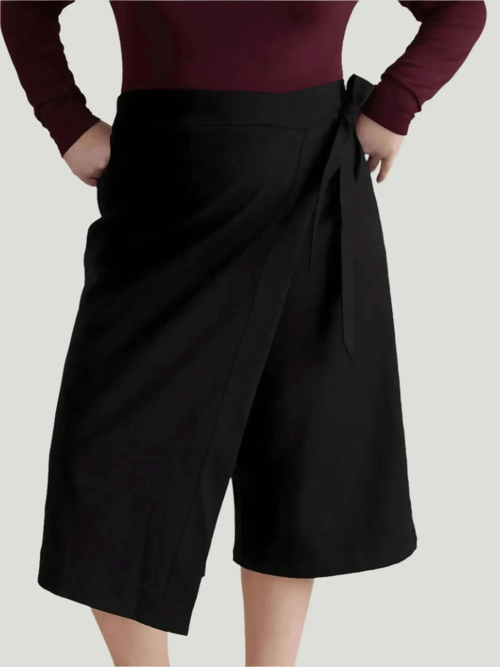 Universal Standard Universal Standard Villa Linen Wrap Culottes in 14 - Bottom | Queen Anna House of Fashion Women's Luxury Fashion